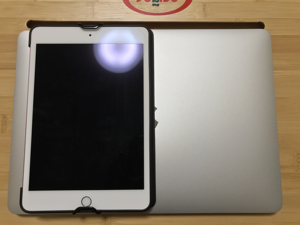 MacBook Air2020とiPad mini5の大きさ比較